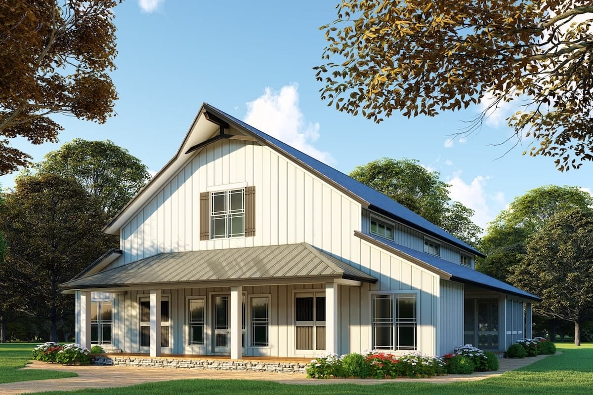 3-Bedroom, 4072 Sq Ft Country Home - Plan #193-1120 - Main Exterior