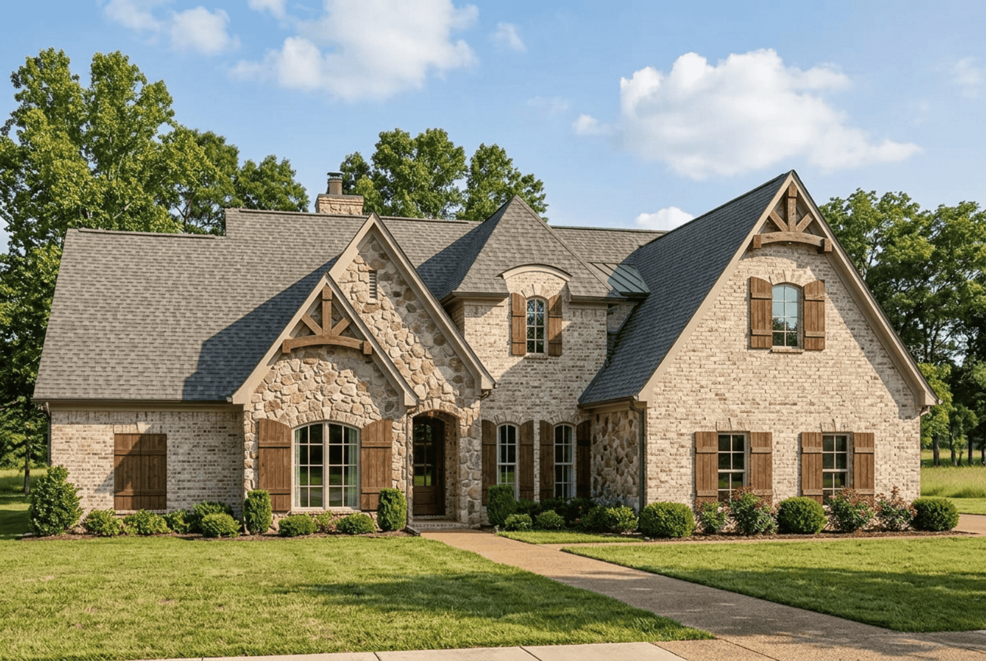 Tudor home (ThePlanCollection: Plan #193-1129)