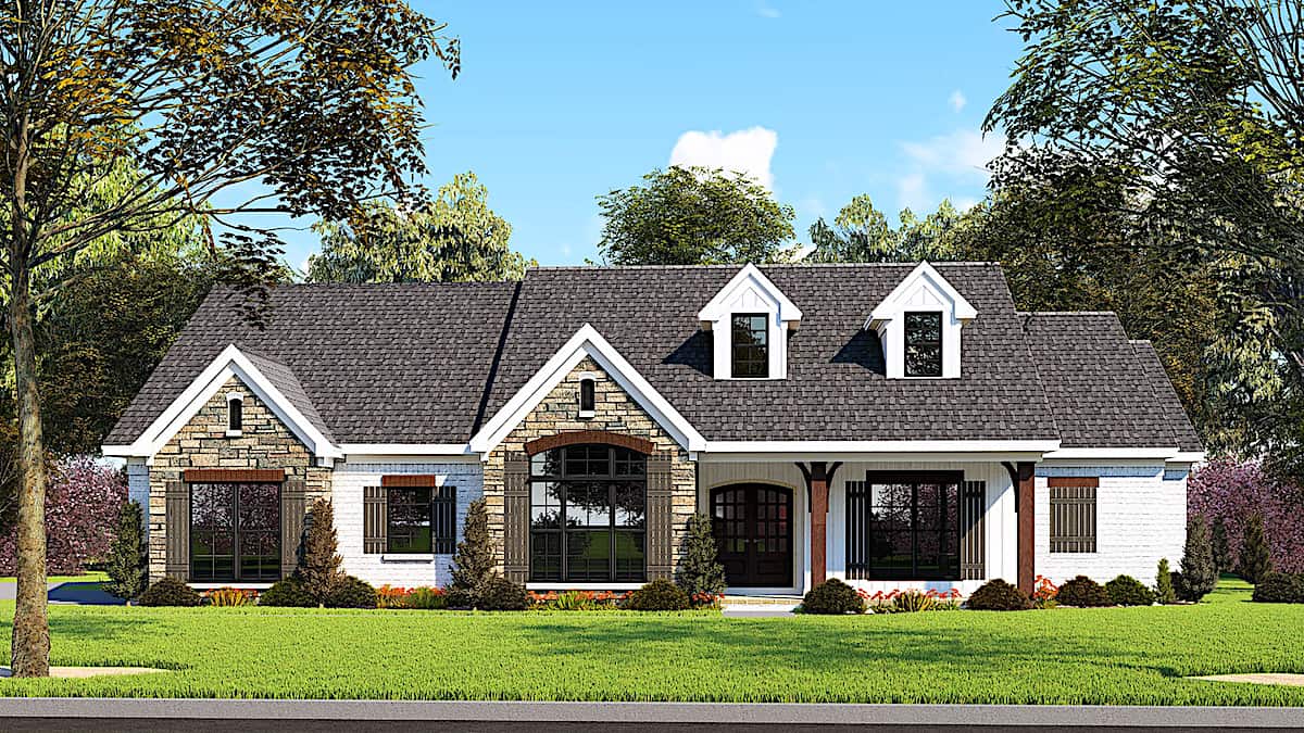 3-Bedroom, 2112 Sq Ft Ranch Home - Plan #193-1148 - Main Exterior