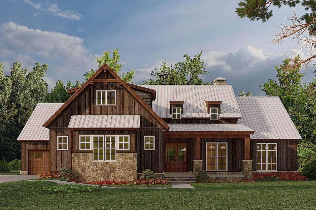 4-Bedroom, 2113 Sq Ft Ranch Home - Plan #193-1184 - Main Exterior