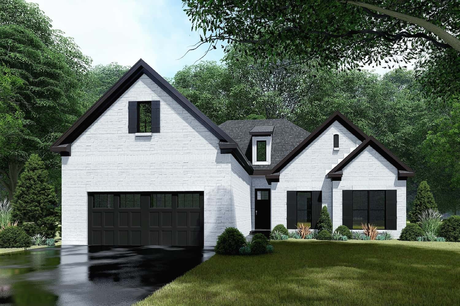 3-Bedroom, 1775 Sq Ft European House - Plan #193-1208 - Front Exterior