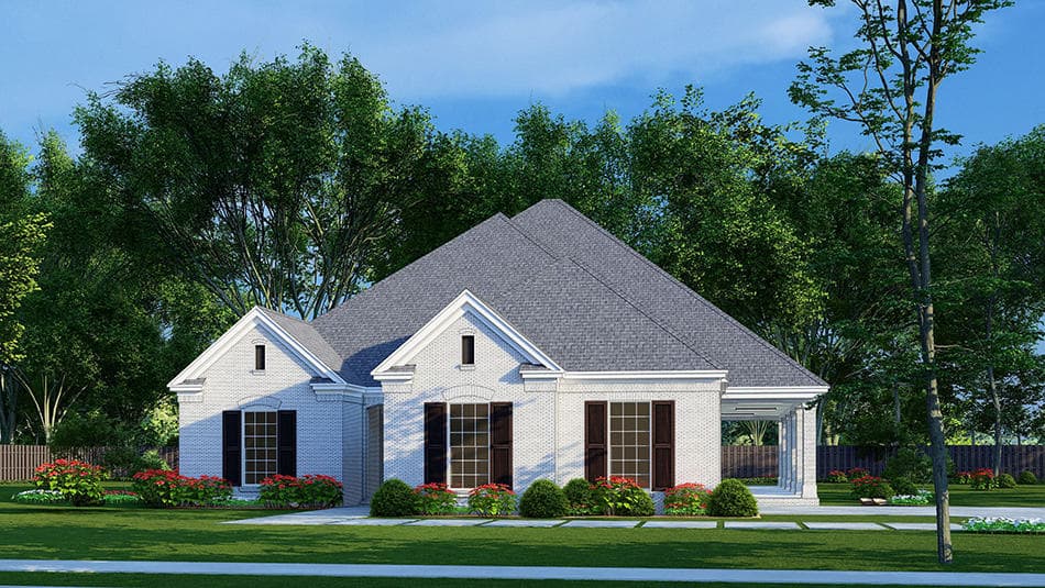 3-Bedroom, 1530 Sq Ft European House Plan - 193-1240 - Front Exterior