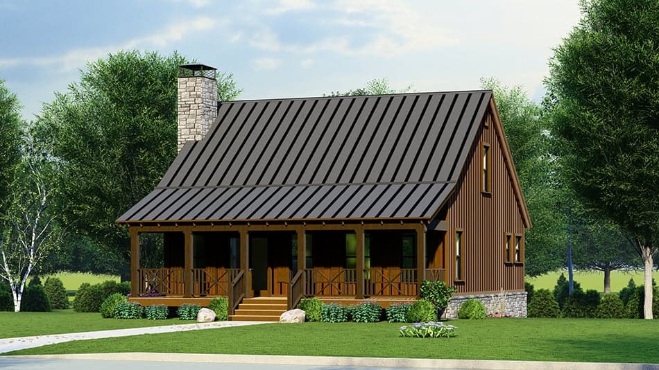 3-Bedroom, 1661 Sq Ft Small House Plans - 193-1266 - Main Exterior