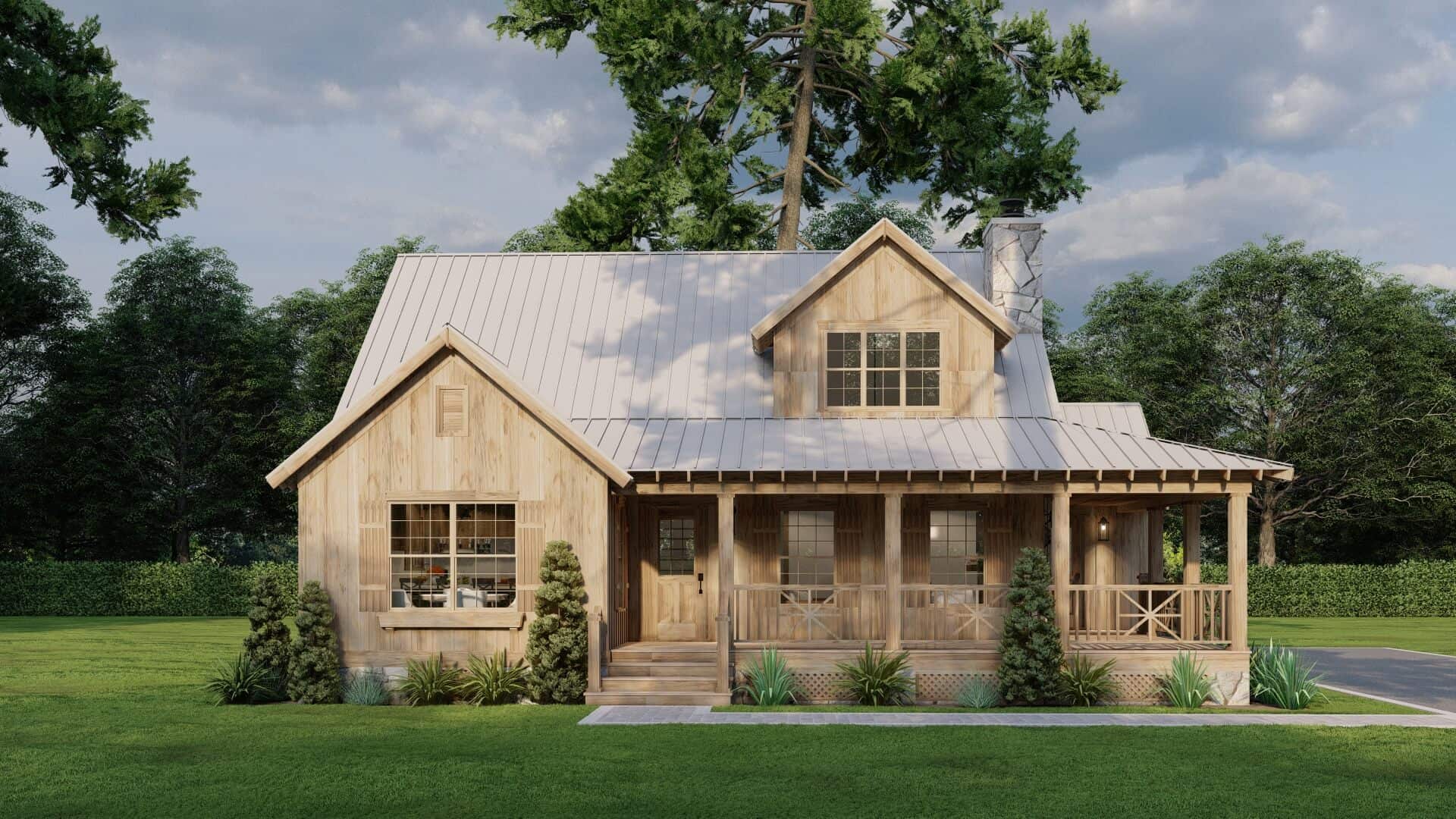 Rustic House Plan - 3 Bedrms, 2.5 Baths - 1836 Sq Ft - #193-1336