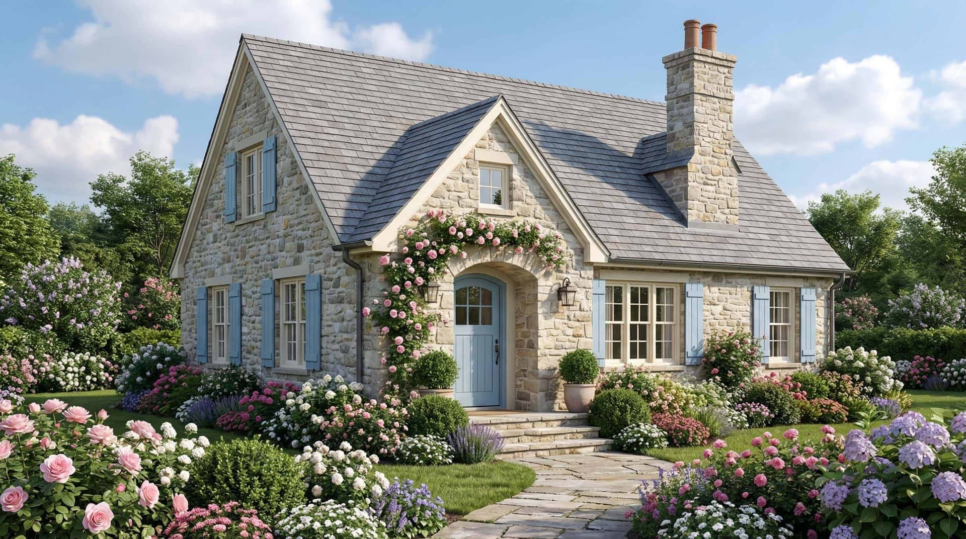 Front elevation of Bungalow home (ThePlanCollection: House Plan #193-1400)