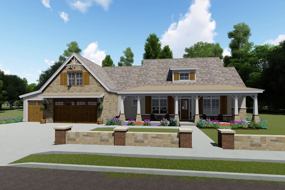 3-Bedroom, 2593 Sq Ft Farmhouse House - Plan #194-1024 - Front Exterior