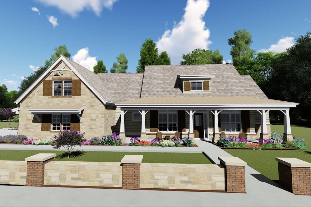 3-Bedroom, 2593 Sq Ft Craftsman Home - #194-1029 - Main Exterior