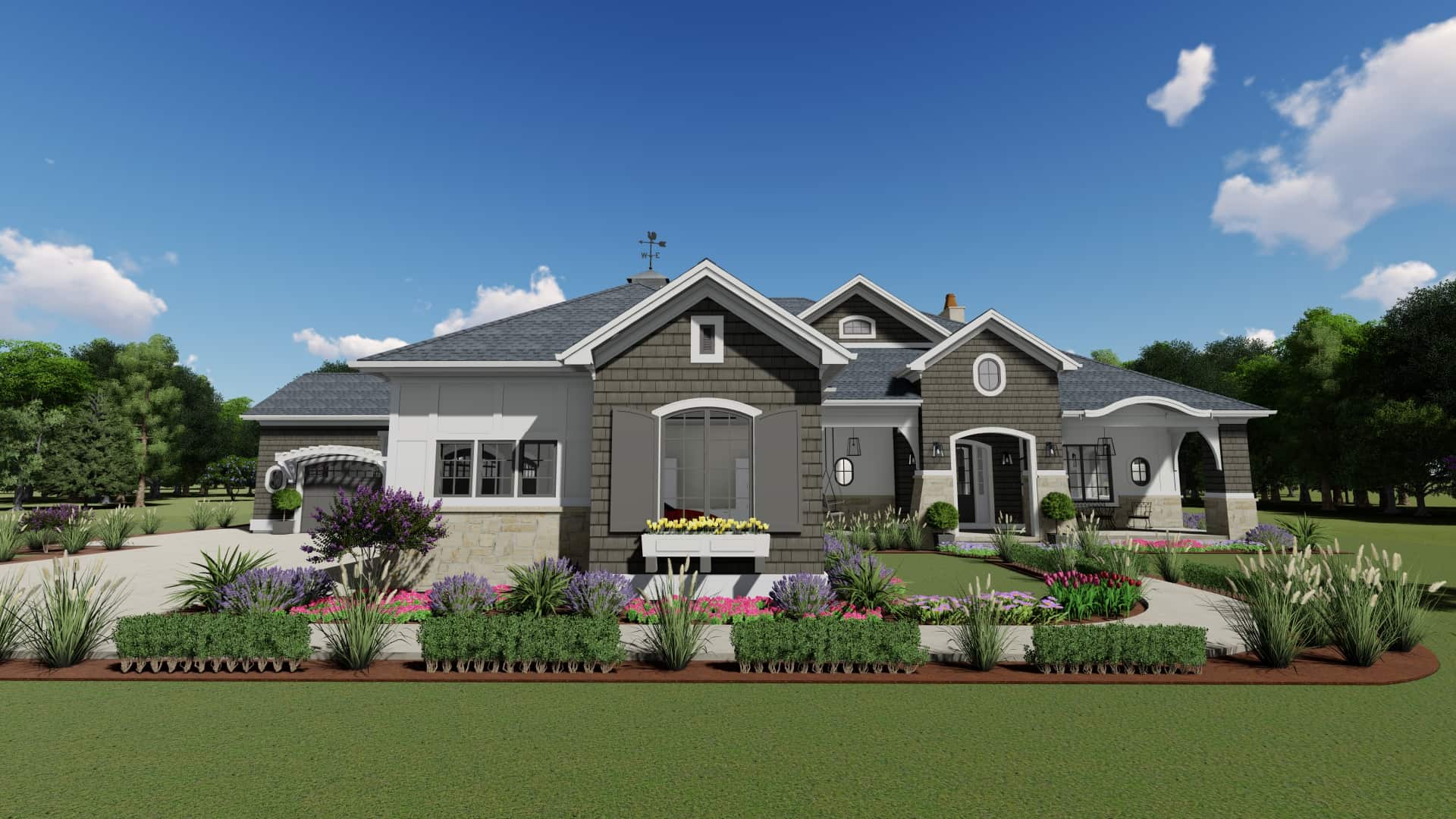 2-Bedroom, 3433 Sq Ft Cottage Home - Plan #194-1042 - Main Exterior