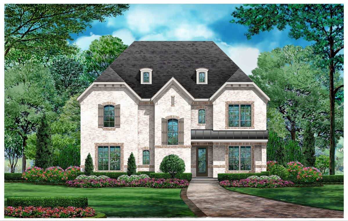 4-Bedroom, 3872 Sq Ft Tudor Home - Plan #195-1222 - Main Exterior