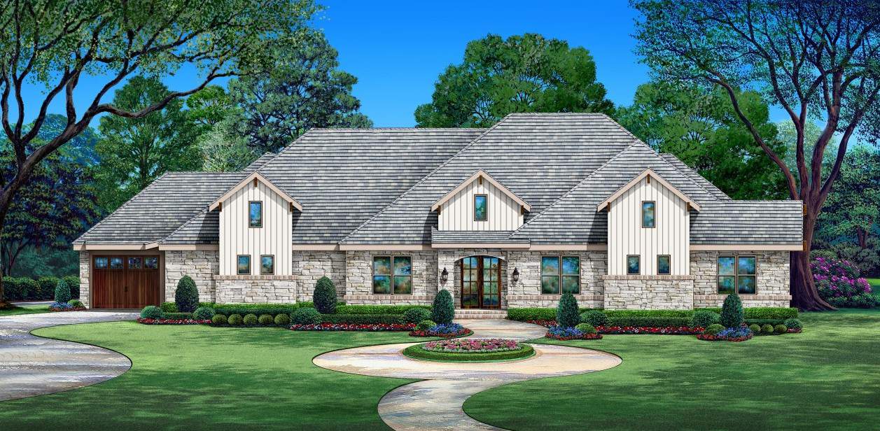 3-Bedroom, 4440 Sq Ft European Home - Plan #195-1299 - Main Exterior