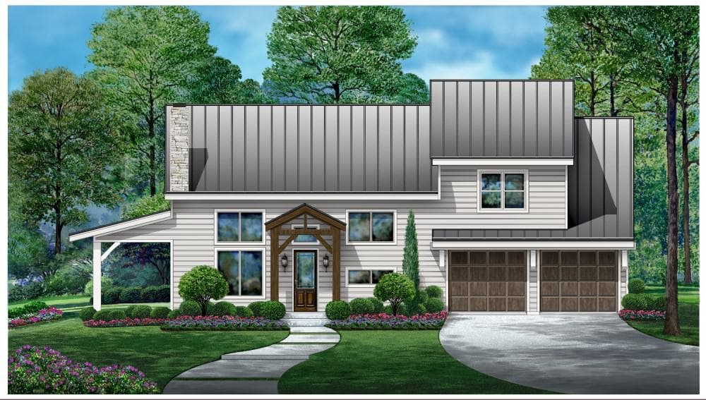 Southern House Plan - 3 Bedrms, 2.5 Baths - 2353 Sq Ft - #195-1316