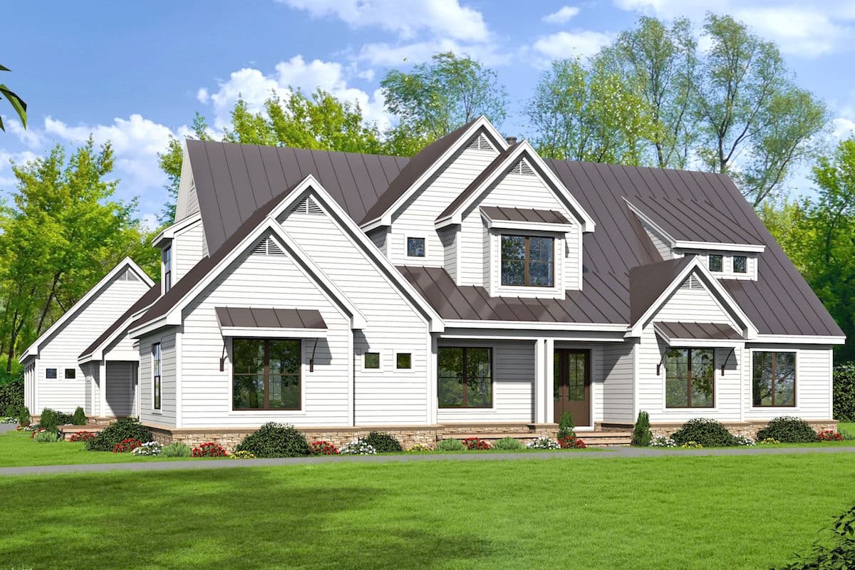 5-Bedroom, 5317 Sq Ft Luxury Home Plan - 196-1024 - Main Exterior