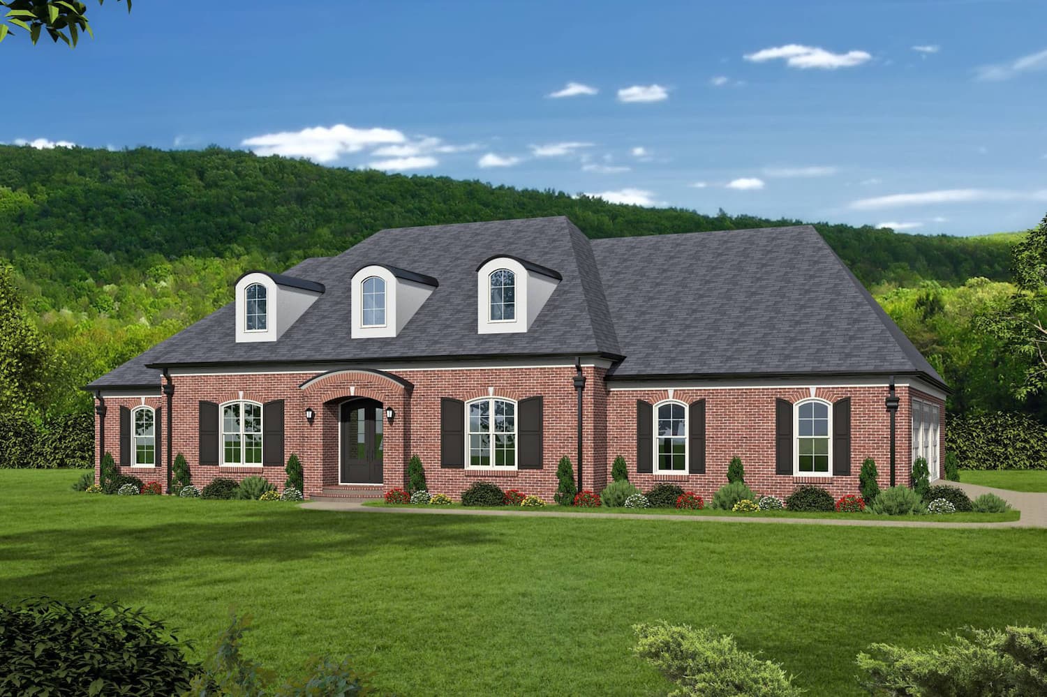 5-Bedroom, 5444 Sq Ft Luxury Home Plan - 196-1026 - Main Exterior