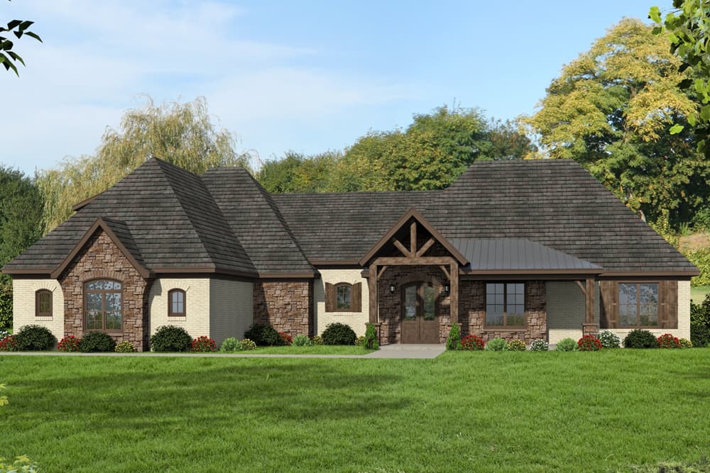 3–4-Bedroom, 3445 Sq Ft European Home - Plan #196-1040 - Main Exterior