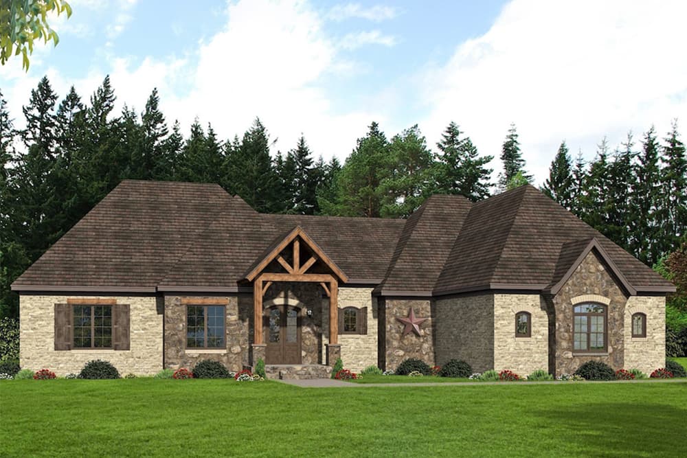 3-Bedroom, 2782 Sq Ft European Home - Plan #196-1075 - Main Exterior