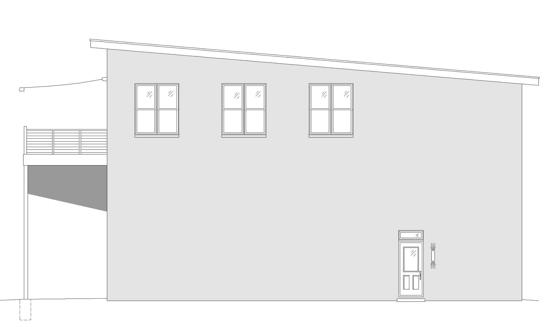 Home Plan Right Elevation of this 3-Bedroom,3020 Sq Ft Plan -196-1217