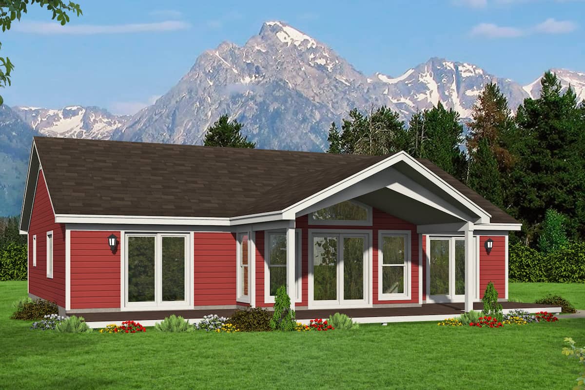 2-Bedroom, 1668 Sq Ft Ranch Home - Plan #196-1258 - Main Exterior
