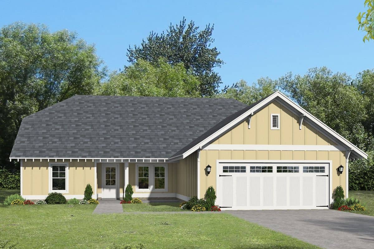 3-Bedroom, 2174 Sq Ft Ranch Home- Plan #196-1262 - Main Exterior