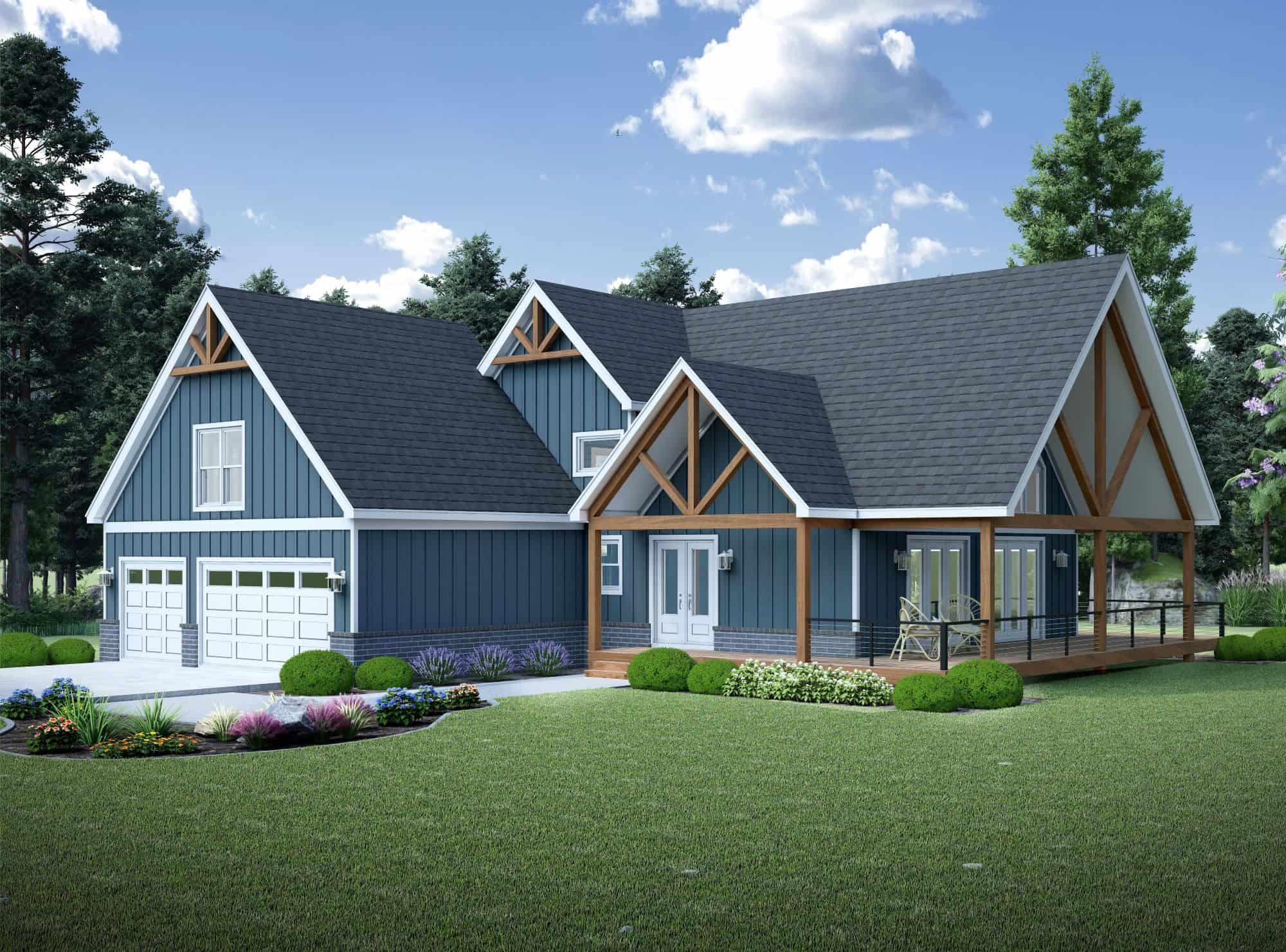 Colonial Floor Plan - 4 Bedrms, 3.5 Baths - 2714 Sq Ft - #196-1890