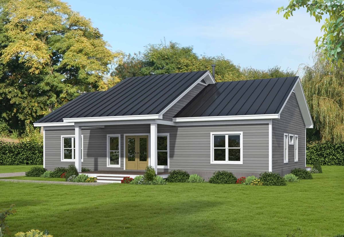 Cottage House Plan - 3 Bedrms, 2 Baths - 1600 Sq Ft - #196-1894
