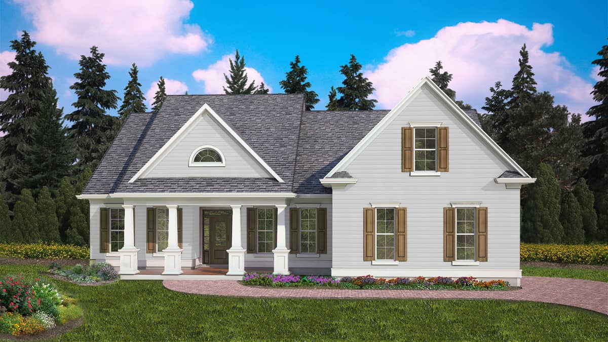 3-Bedroom, 2237 Sq Ft Cottage Home - Plan #198-1128 - Main Exterior