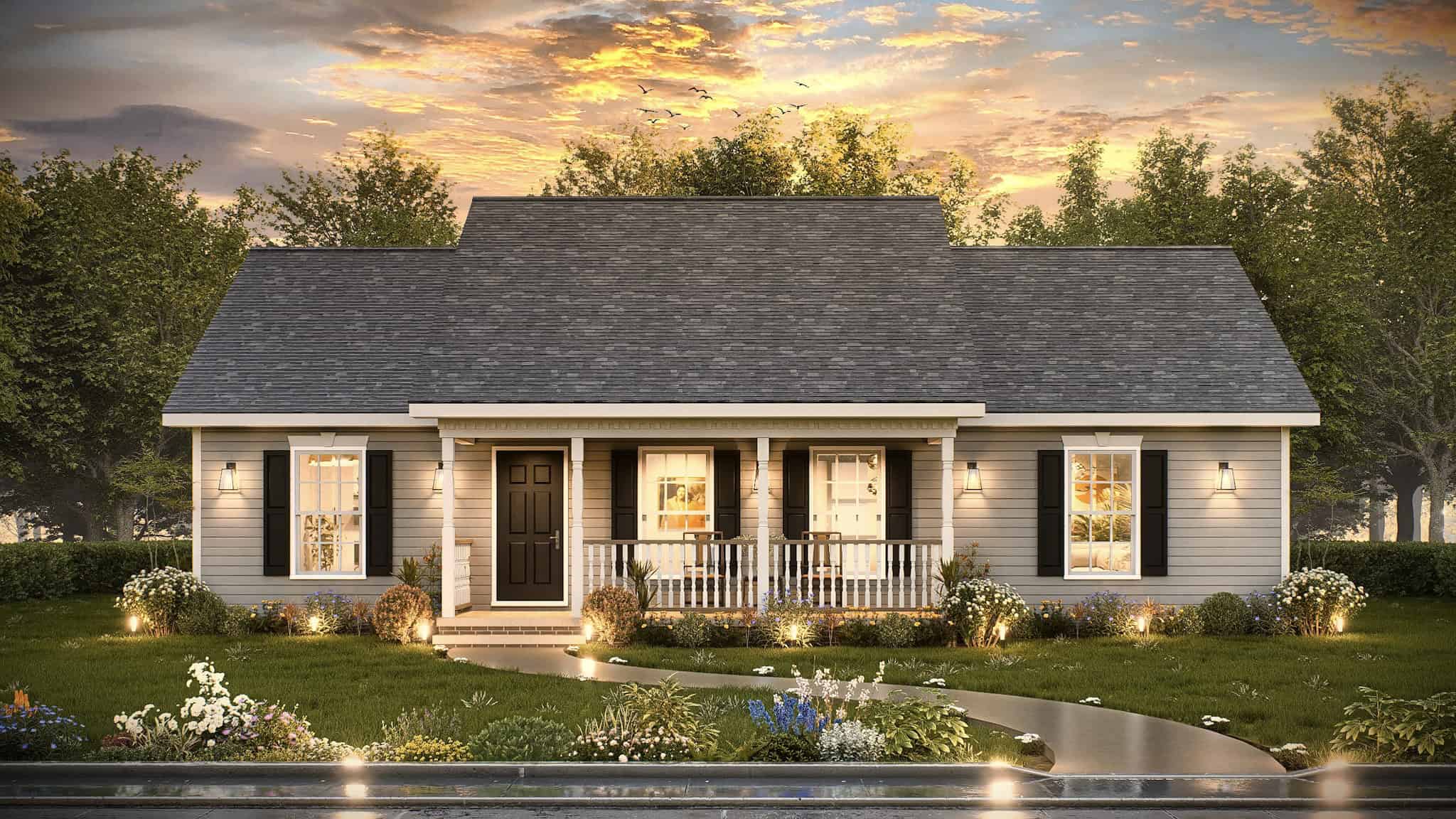 Traditional House Plan - 3 Bedrms, 2.5 Baths - 1248 Sq Ft - #198-1195