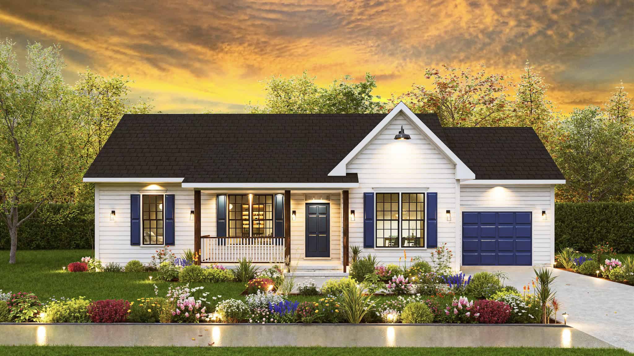 Traditional House Plan - 3 Bedrms, 2 Baths - 1220 Sq Ft - #198-1210