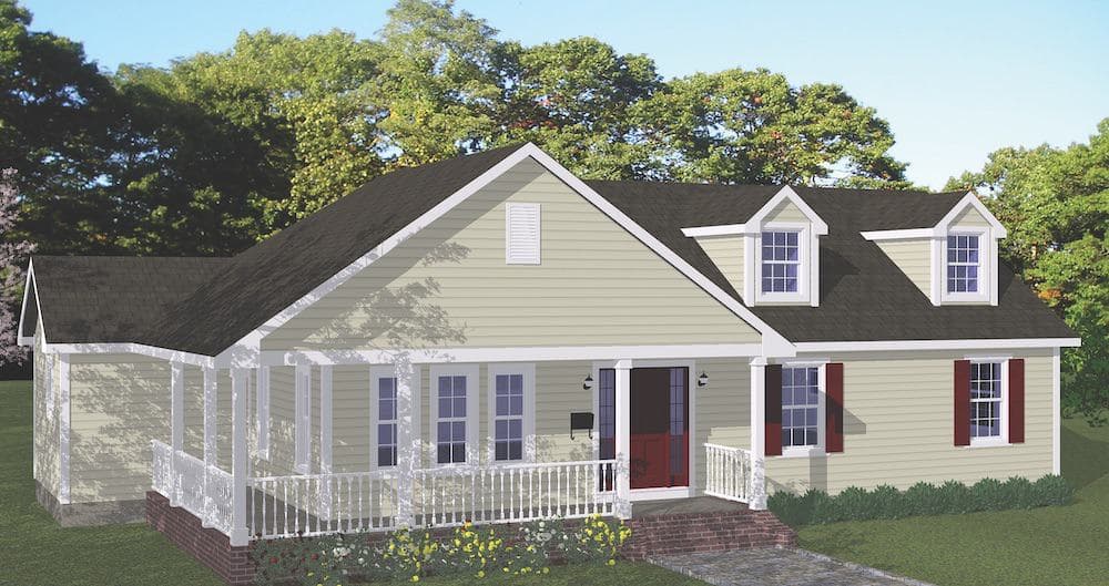 3-Bedroom, 1452 Sq Ft Farmhouse Home - Plan #200-1078 - Front Exterior