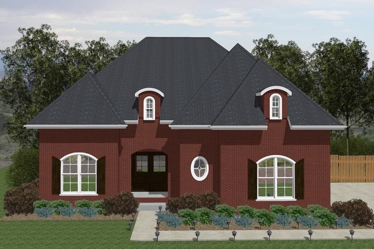 3-Bedroom, 2288 Sq Ft European Home Plan - 203-1001 - Main Exterior