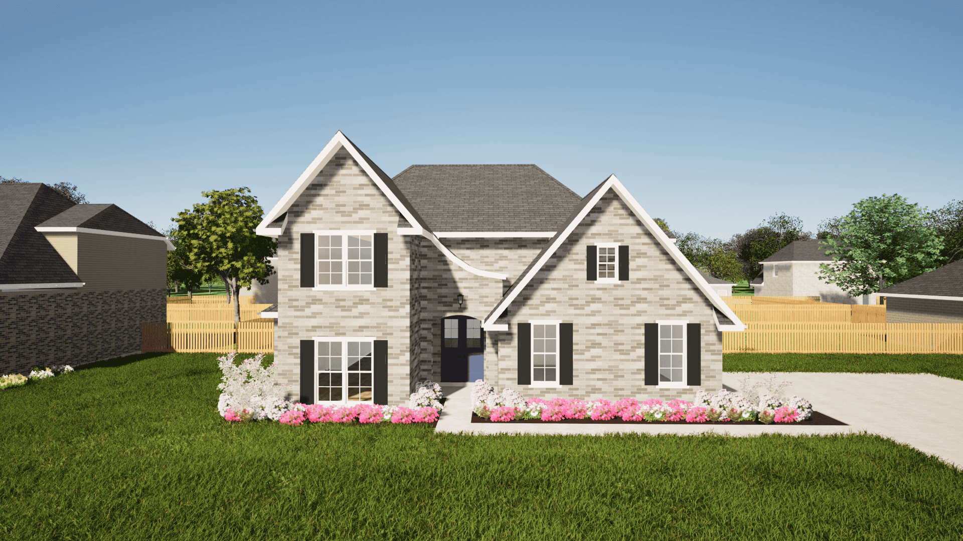 4-Bedroom, 2608 Sq Ft European Home Plan - 203-1018 - Main Exterior