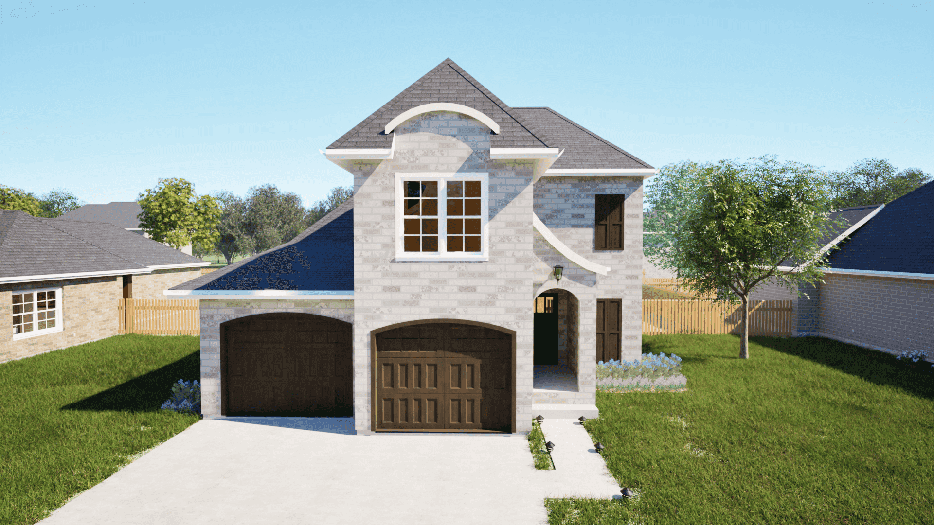 3-Bedroom, 2199 Sq Ft European House Plan - 203-1026 - Front Exterior