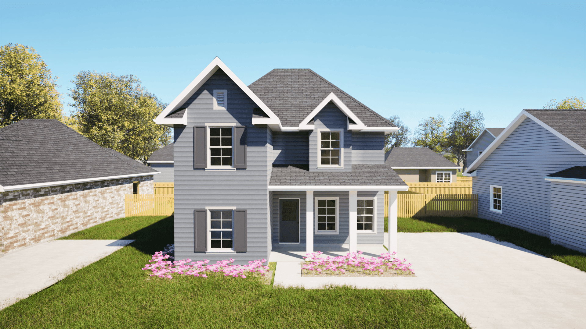 3-Bedroom, 1500 Sq Ft Farmhouse Home Plan - 203-1028 - Main Exterior