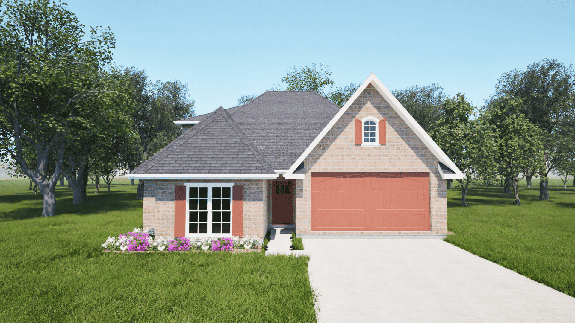 3-Bedroom, 1874 Sq Ft European House - Plan #203-1032 - Front Exterior