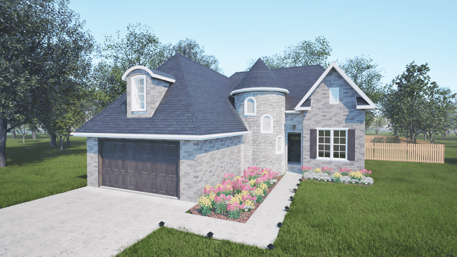 4-Bedroom, 2334 Sq Ft European Home - Plan #203-1035 - Main Exterior