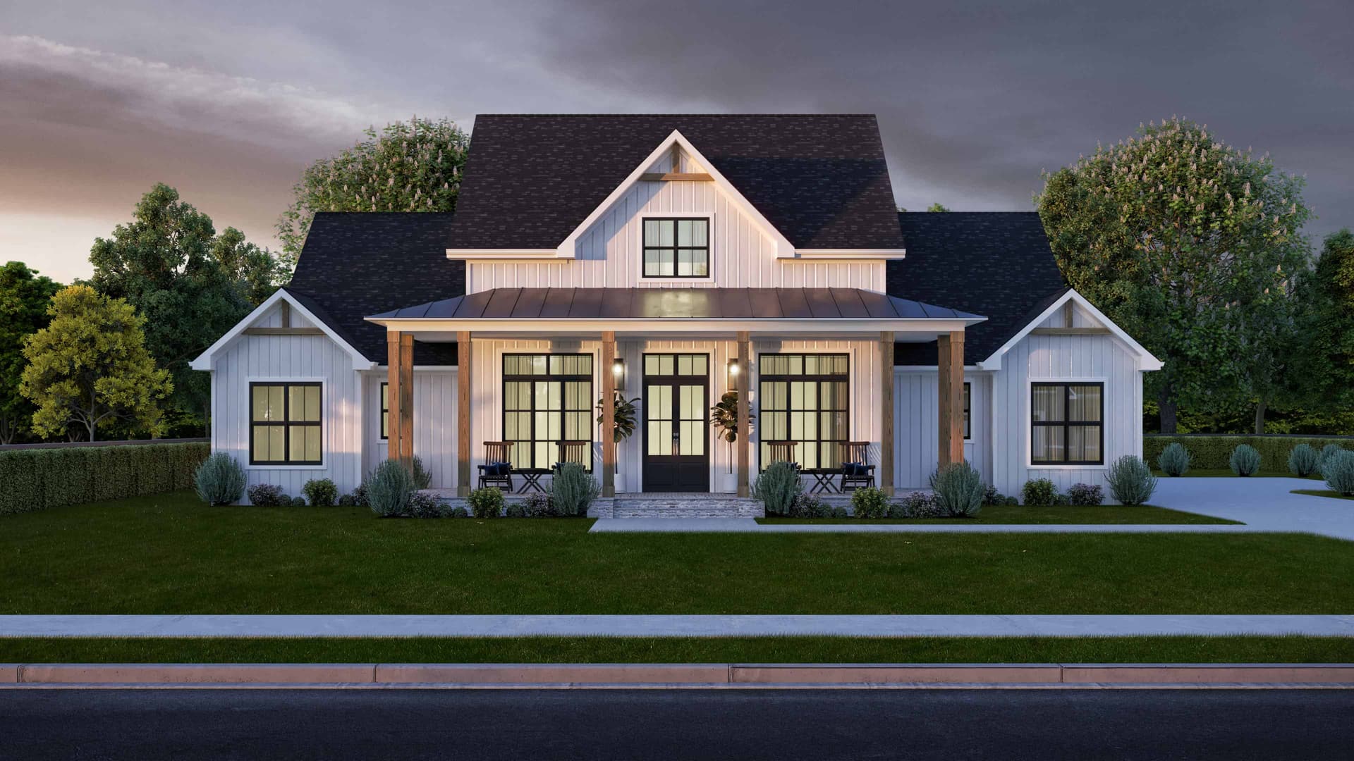 4-Bedroom, 2676 Sq Ft Ranch Home Plan - 204-1033 - Main Exterior