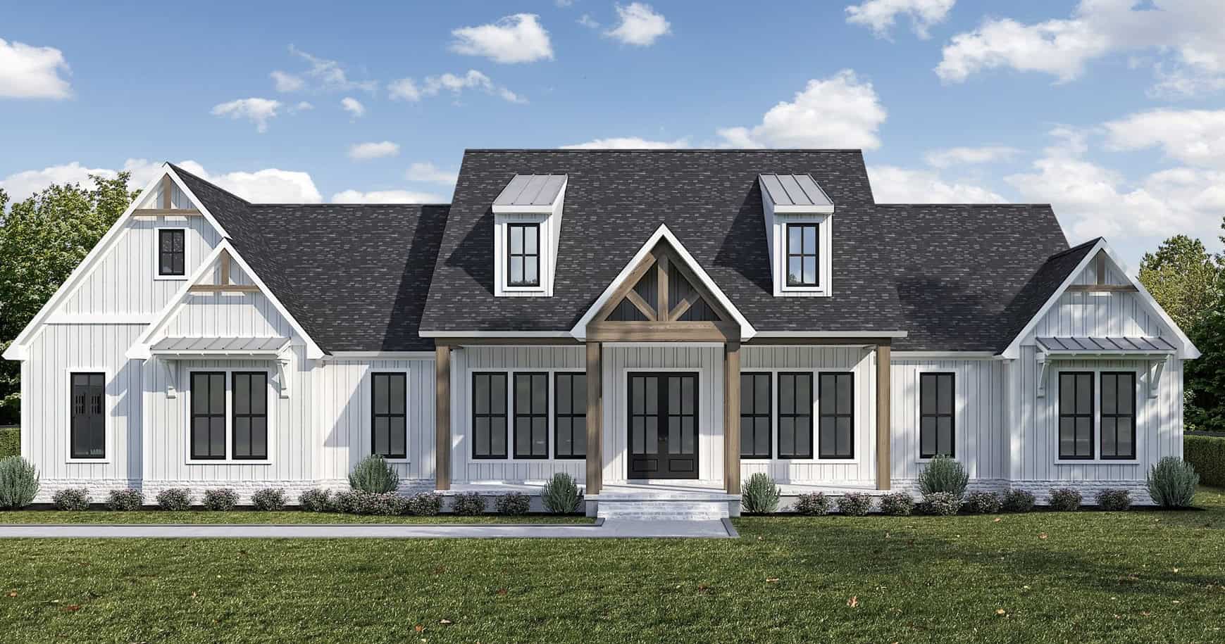 Modern Farmhouse House Plan - 3 Bedrms, 2.5 Baths - 2177 Sq Ft - #204-1054