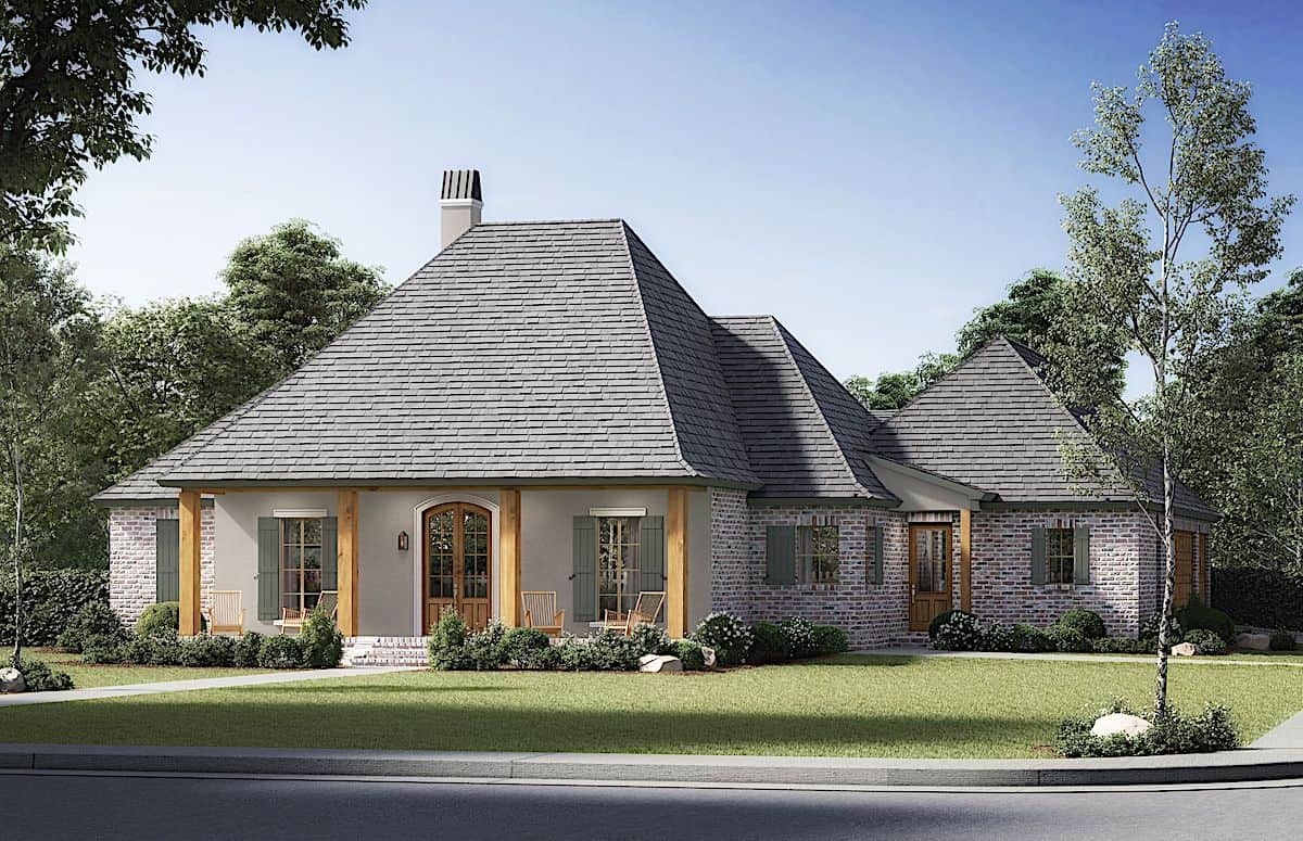 4-Bedroom, 2489 Sq Ft Acadian House - Plan #206-1012 - Front Exterior