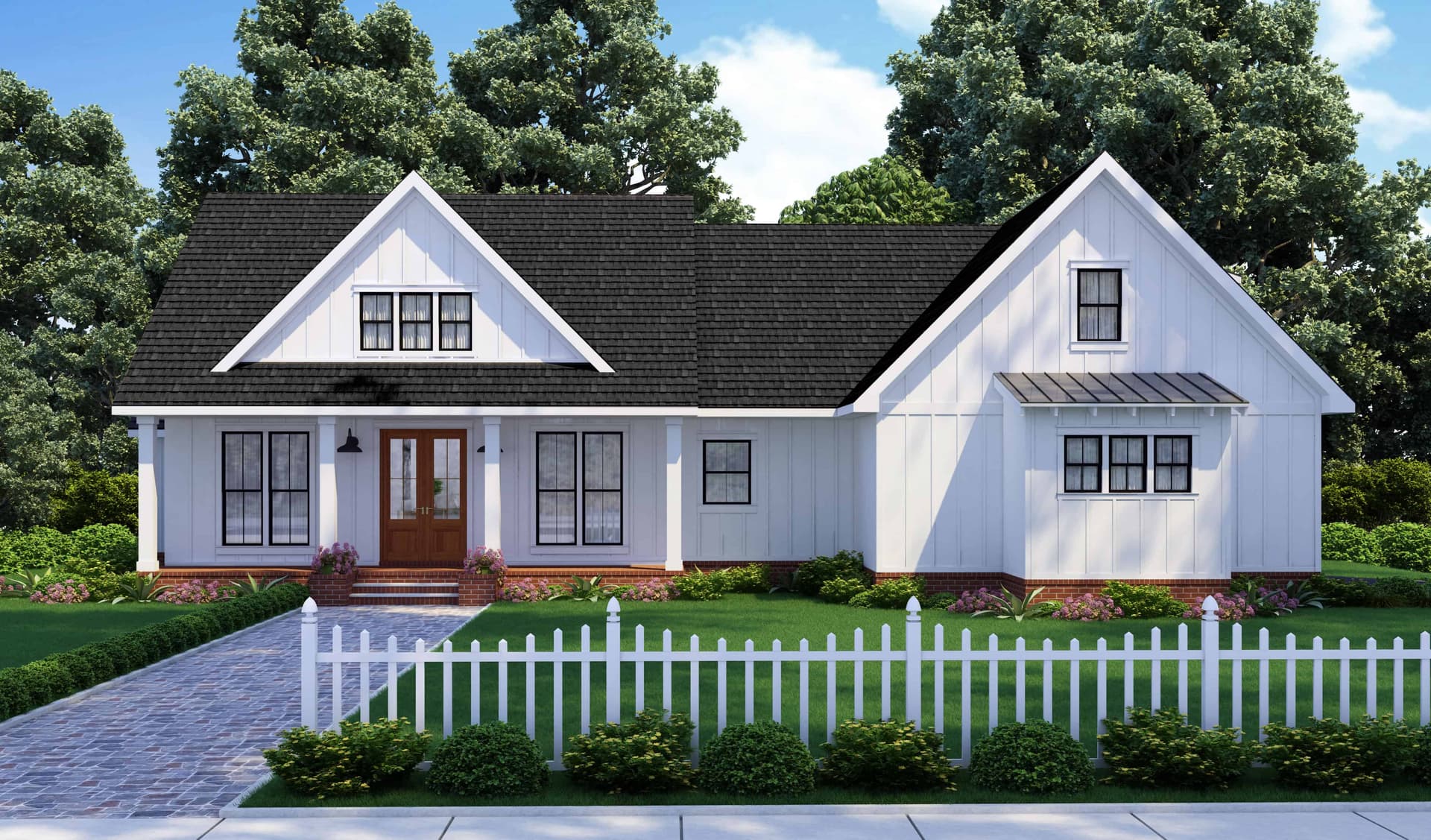 Farmhouse Floor Plan - 3 Bedrms, 2.5 Baths - 1983 Sq Ft - #206-1083