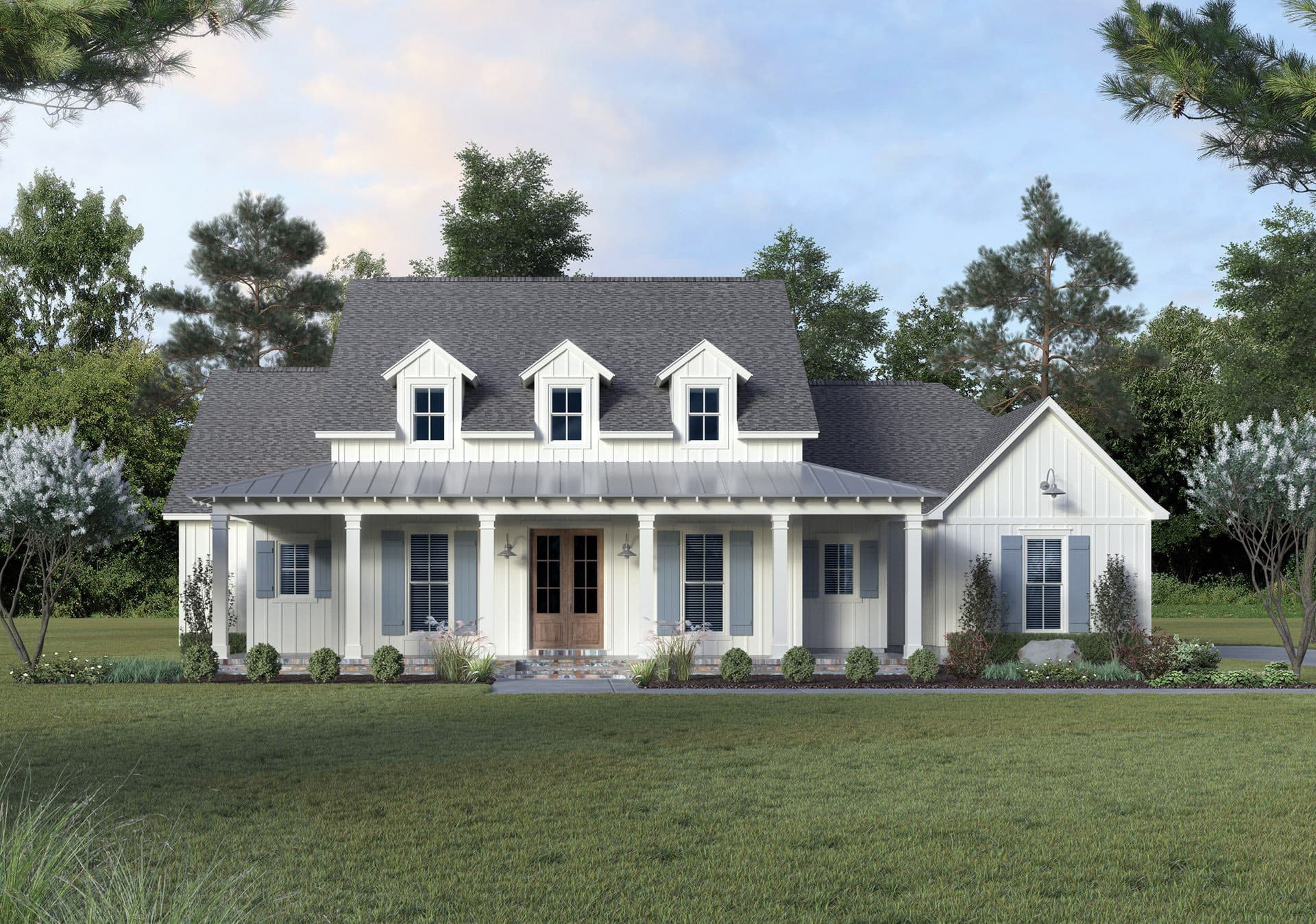 Modern Farmhouse Plan - 4 Bedrms, 2.5 Baths - 2520 Sq Ft #206-1113