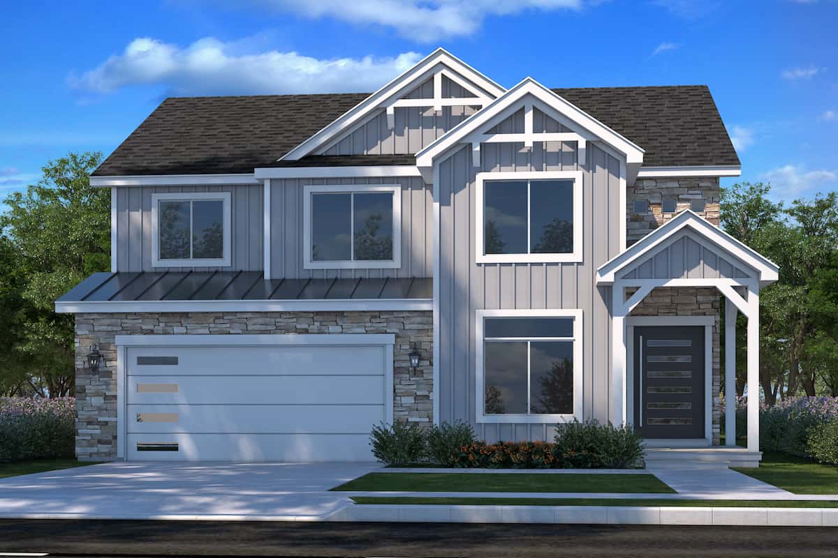 4-Bedroom, 2381 Sq Ft Country House - Plan - 208-1011 # Front Exterior