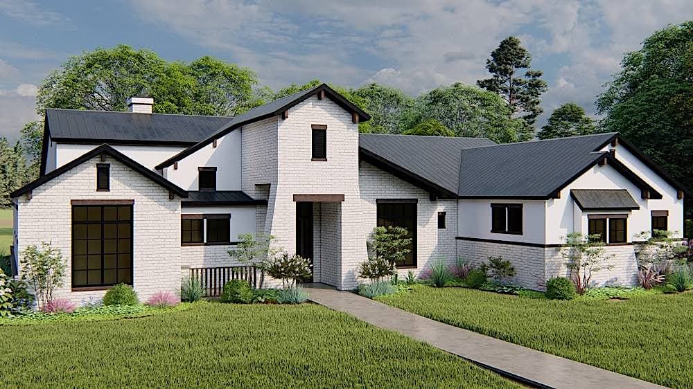 4-Bedroom, 3061 Sq Ft European Home - Plan #209-1006 - Main Exterior
