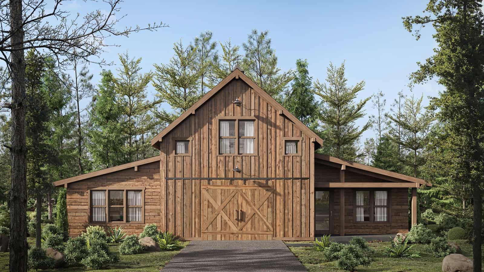 1-Bedroom, 1580 Sq Ft Barndominium - 214-1008 - Main Exterior