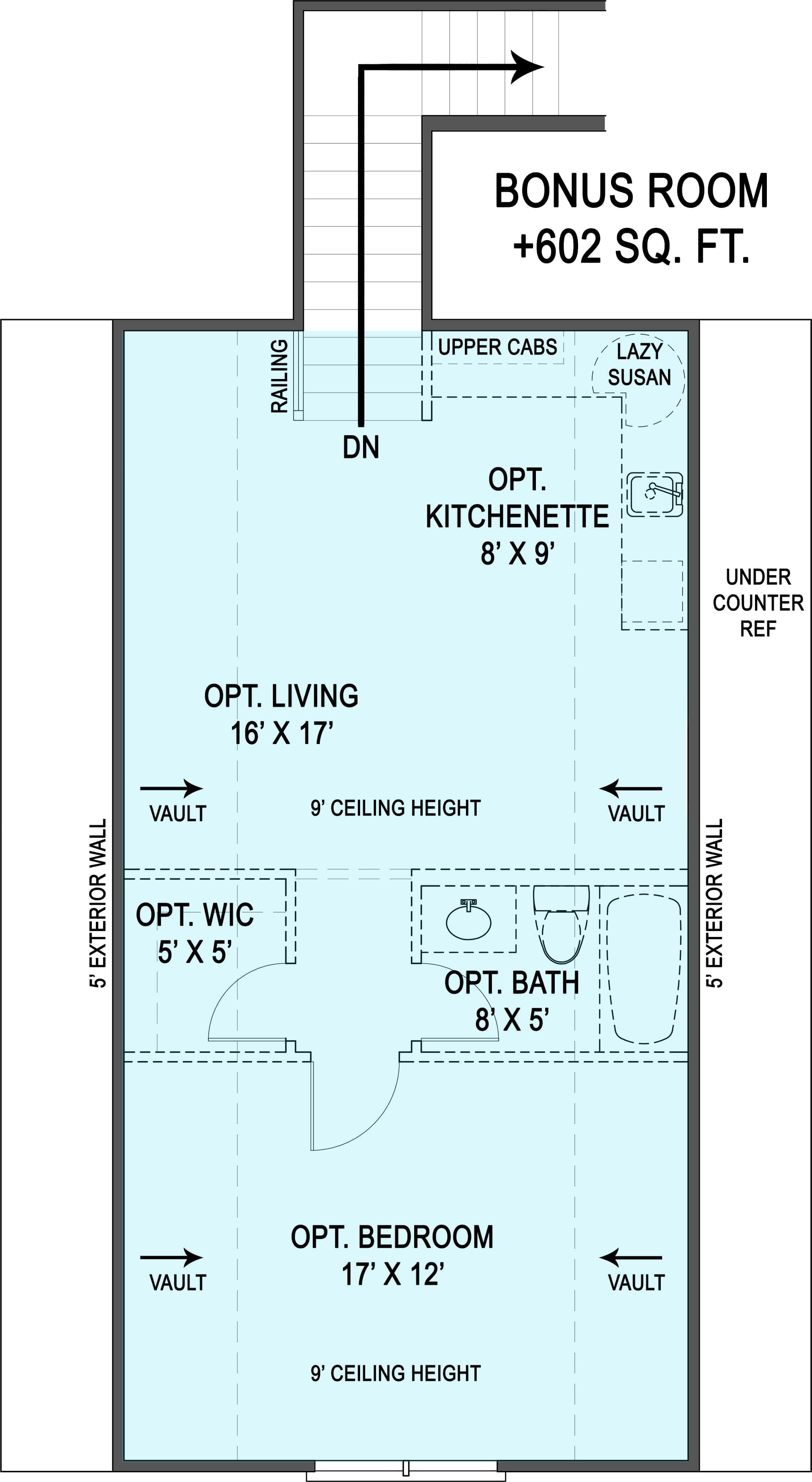 Floor Plan Bonus Room