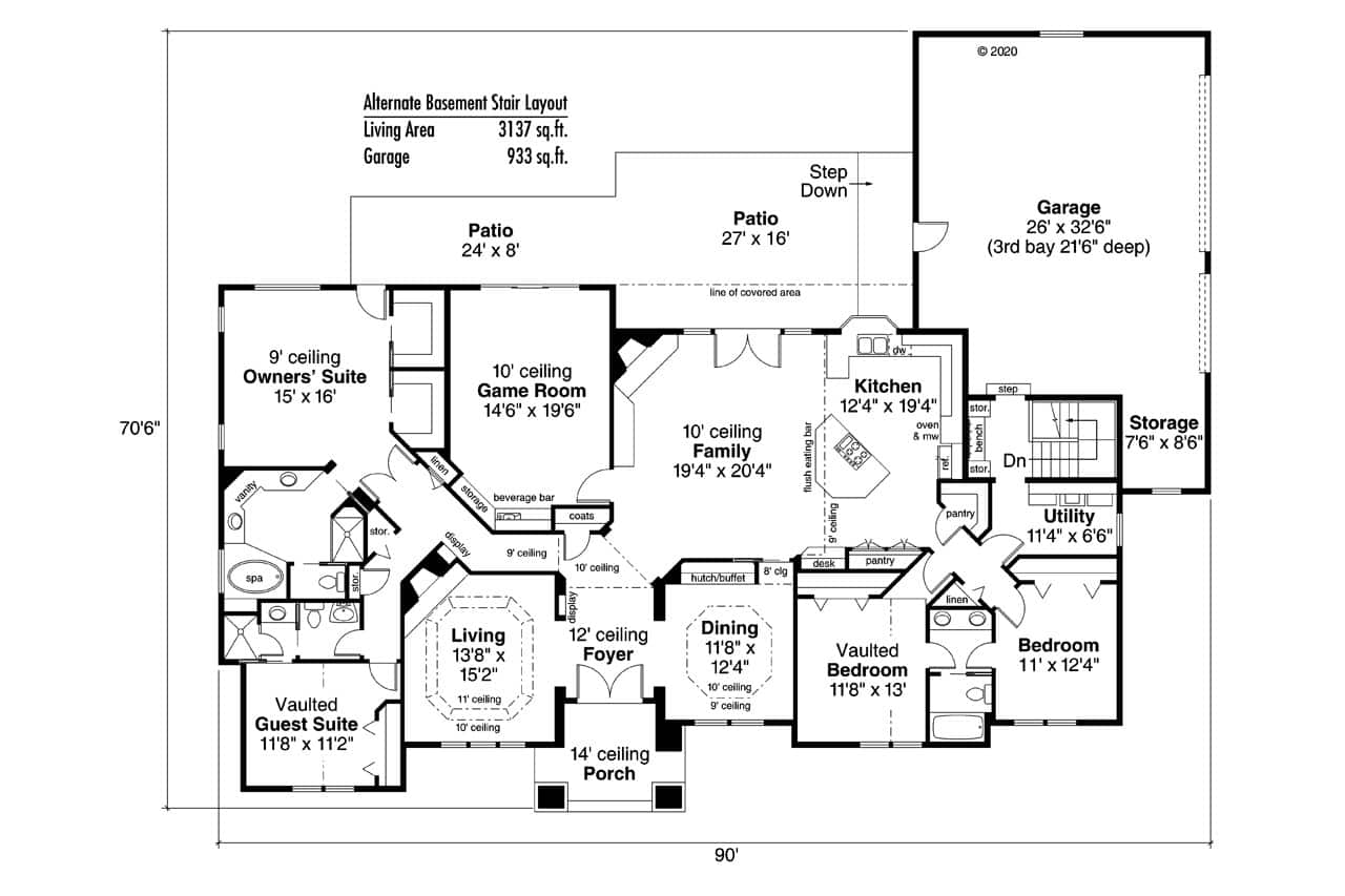 Basement Option Stair Location
