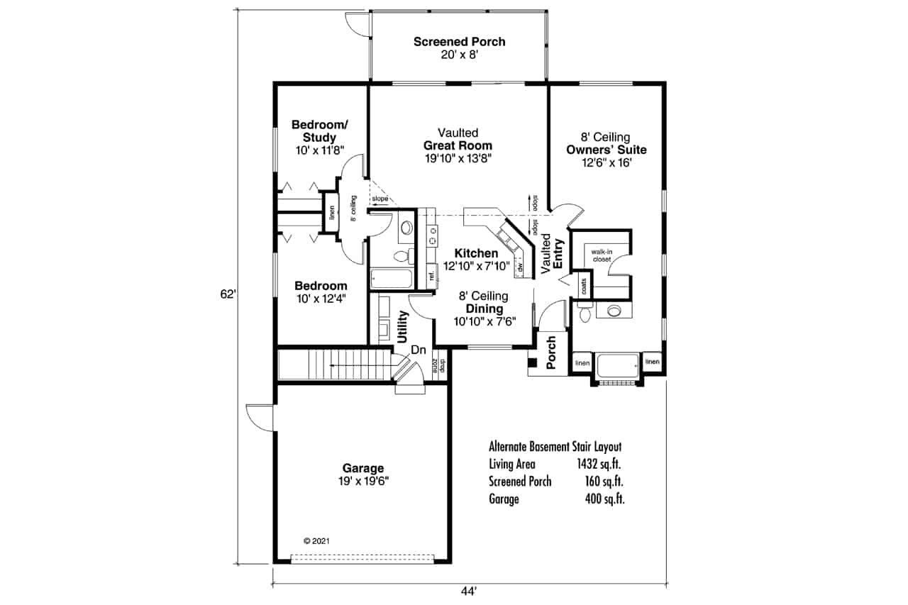 Basement Option Stair Location