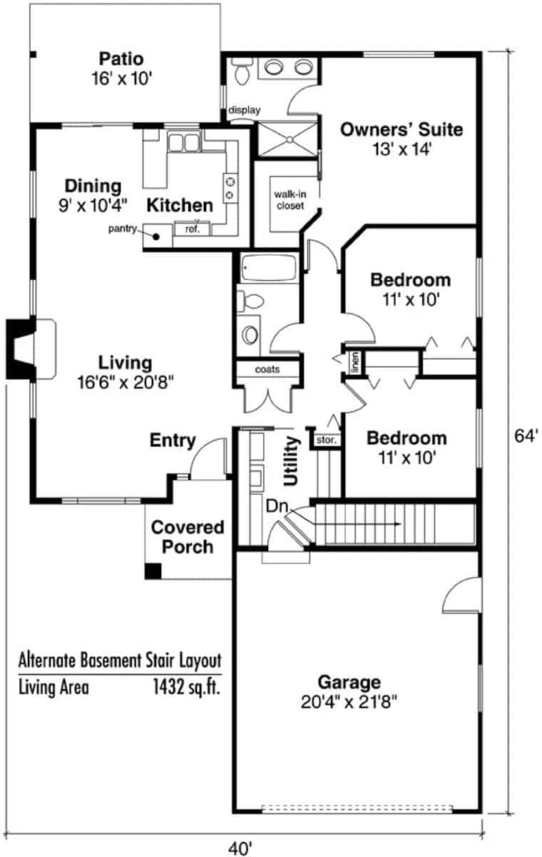 Basement Option Stair Location