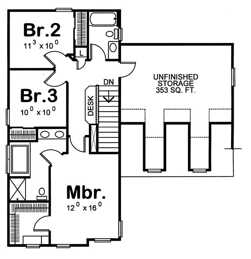 Upper Level Floor Plan