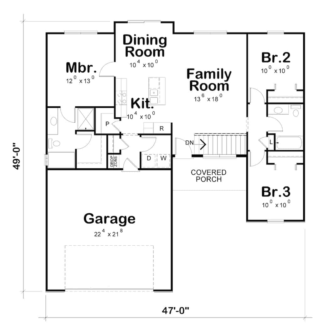 Floor Plan Main Level