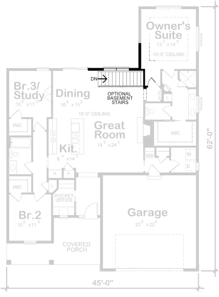 Basement Option Stair Location