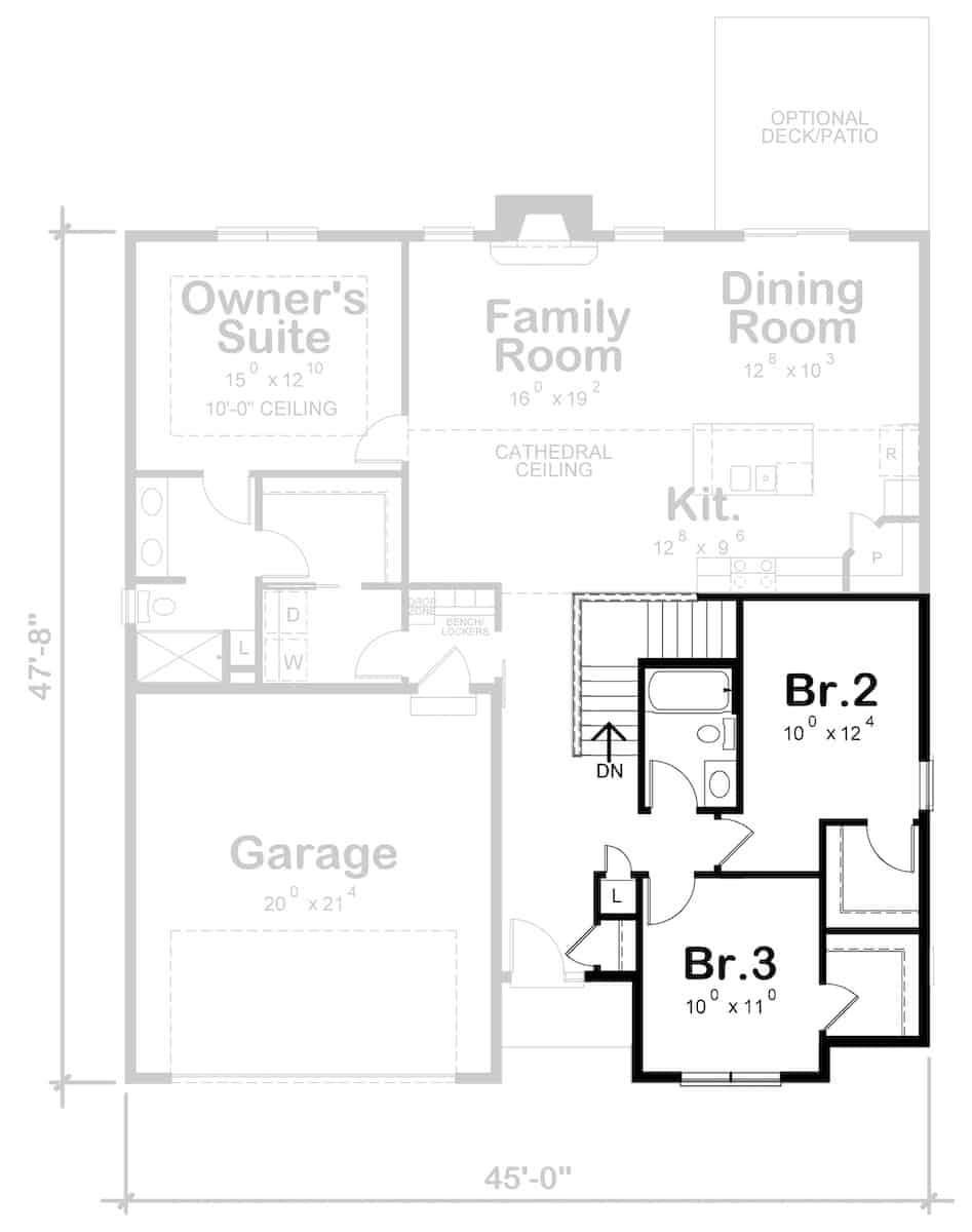 Alternative Main Level Layout